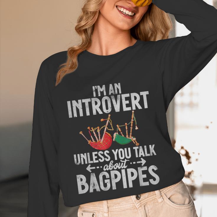 Im An Introvert Unless You Talk About Bagpipes Bagpiper Unisex Long Sleeve T-Shirt Im An Introvert Unless You Talk About Bagpipes Bagpiper Unisex Long Sleeve T-Shirt