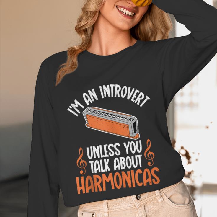 Im An Introvert Unless You Talk About Harmonicas Unisex Long Sleeve T-Shirt