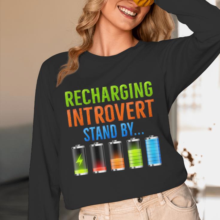 Introverted Recharging Introvert Saying Sarcasm Unisex Long Sleeve T-Shirt Introverted Recharging Introvert Saying Sarcasm Unisex Long Sleeve T-Shirt