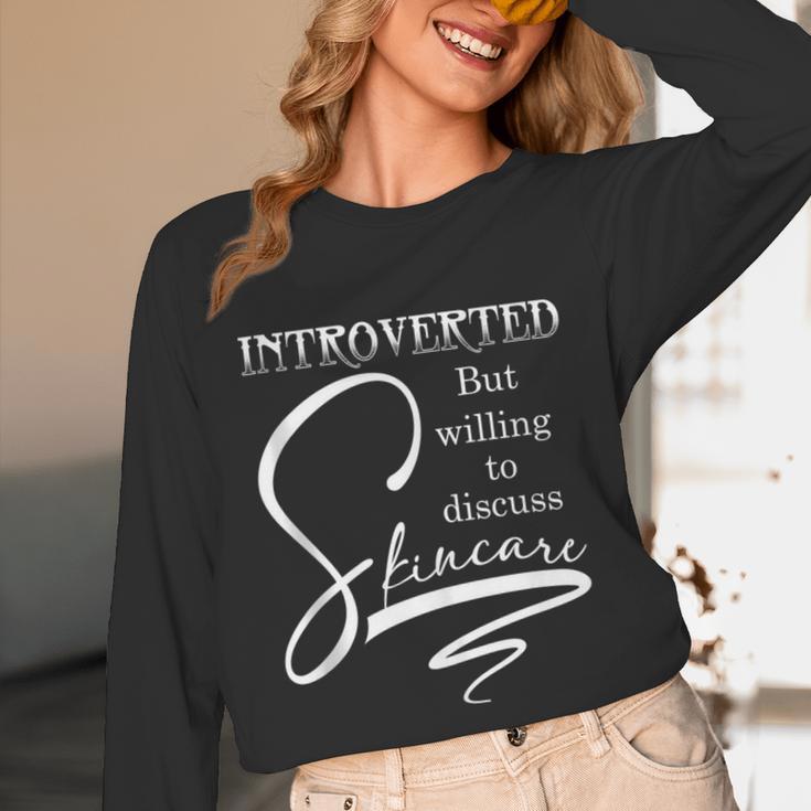 Introverted Skincare Esthetician Beautician Cosmetologist Unisex Long Sleeve T-Shirt