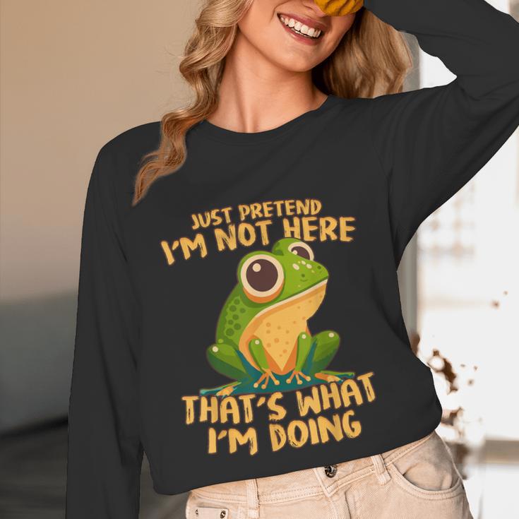 Introverts Thats What Im Doing Just Pretends Unisex Long Sleeve T-Shirt