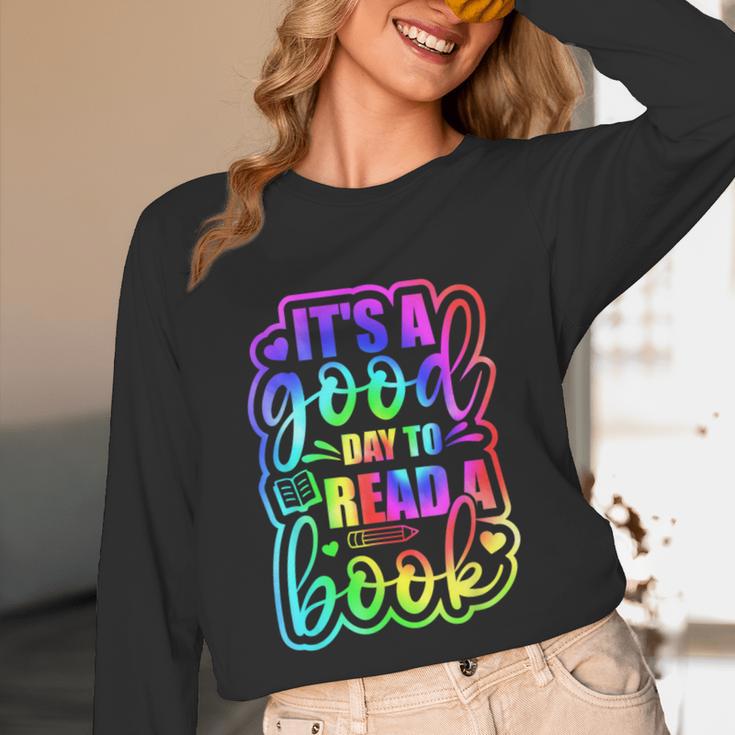 Its A Good Day To Read Book Kids Boys Girls Reading Graphic Unisex Long Sleeve T-Shirt