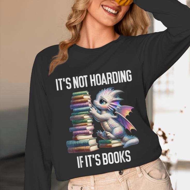 It's Not Hoarding If It's Books ShirtDragon Reading Book Unisex Long Sleeve T-Shirt