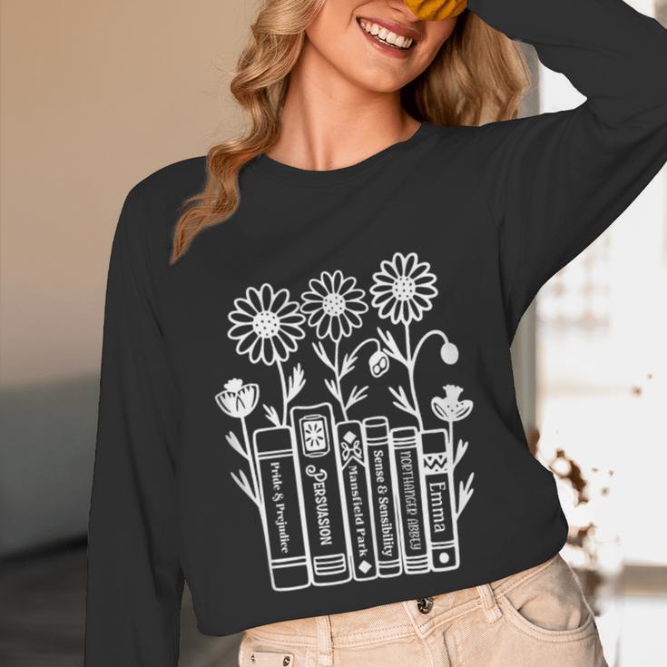 Jane Austen Books Unisex Long Sleeve T-Shirt Jane Austen Books Unisex Long Sleeve T-Shirt