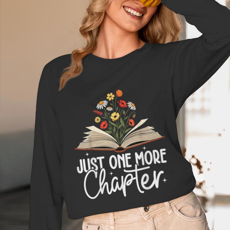 Just One More Chapter Floral Book Reading Girl Bookworm Unisex Long Sleeve T-Shirt Just One More Chapter Floral Book Reading Girl Bookworm Unisex Long Sleeve T-Shirt