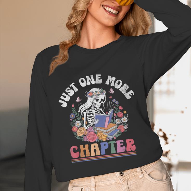 Just One More Chapter Skeleton Reading Book Bookworm Reader Unisex Long Sleeve T-Shirt Just One More Chapter Skeleton Reading Book Bookworm Reader Unisex Long Sleeve T-Shirt