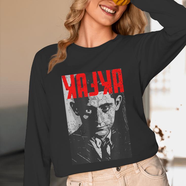 Kafka Franz Portrait Books And Literature Unisex Long Sleeve T-Shirt
