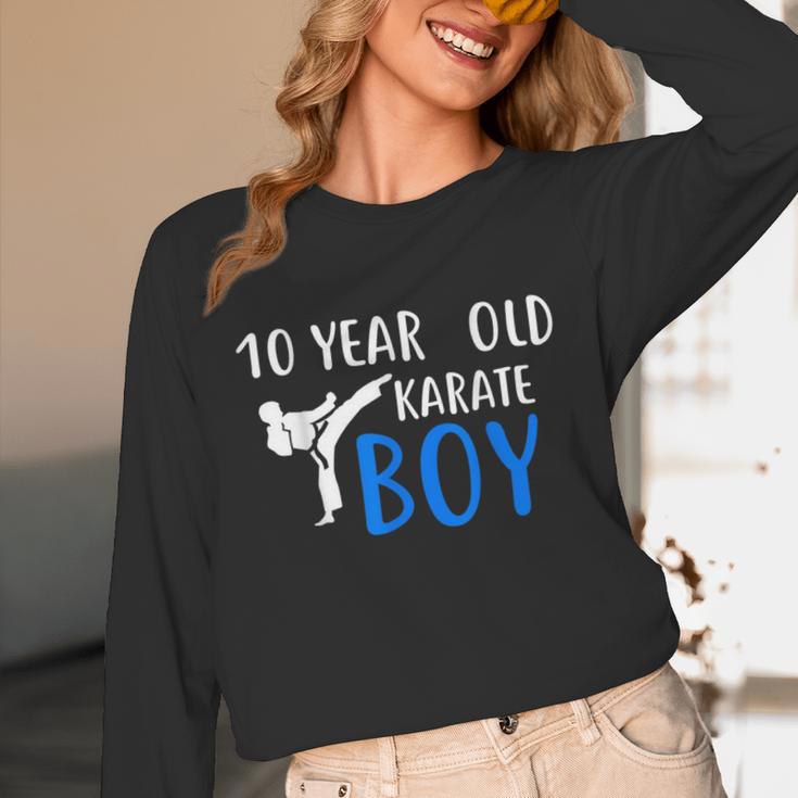 Karate Boy 10 Year Old Kids Shirt Graduation Unisex Long Sleeve T-Shirt