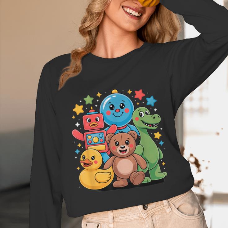 Kidcore Aesthetic Retro Vibes Colorful Cartoon Nostalgia Unisex Long Sleeve T-Shirt Kidcore Aesthetic Retro Vibes Colorful Cartoon Nostalgia Unisex Long Sleeve T-Shirt