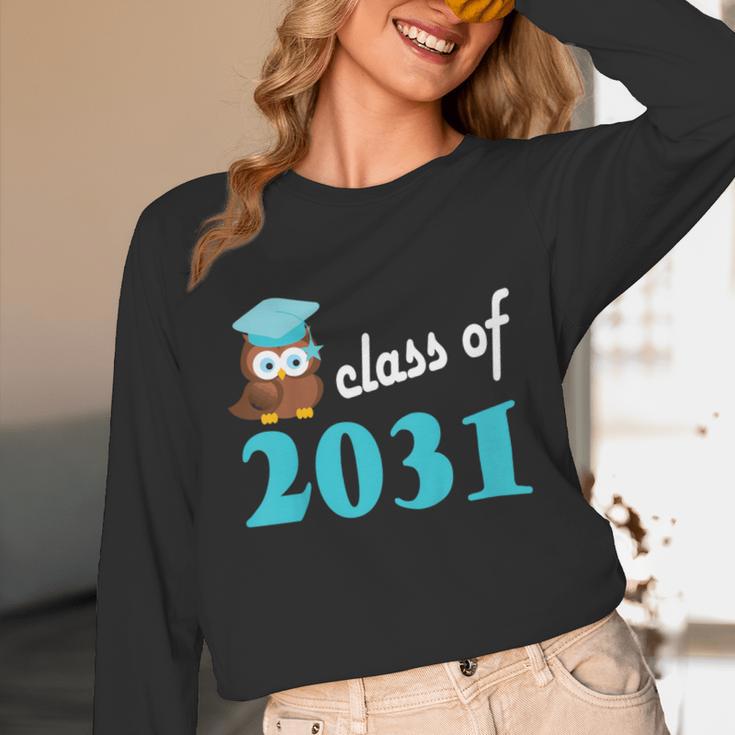 Kids Class Of 2031 Graduation Year T-Shirt Back To School Unisex Long Sleeve T-Shirt