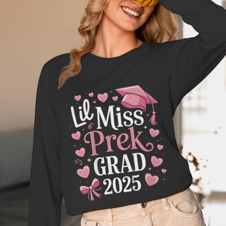 Kids Little Miss Pre-K Grad 2025 Preschool Girls Prek Graduation Unisex Long Sleeve T-Shirt