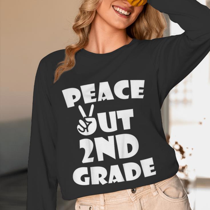 Kids Peace Out 2ND Grade For Graduation Unisex Long Sleeve T-Shirt