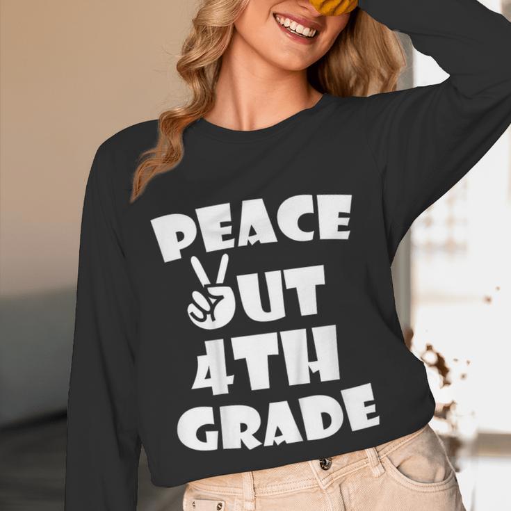 Kids Kids Peace Out 4th Grade For Graduation Unisex Long Sleeve T-Shirt