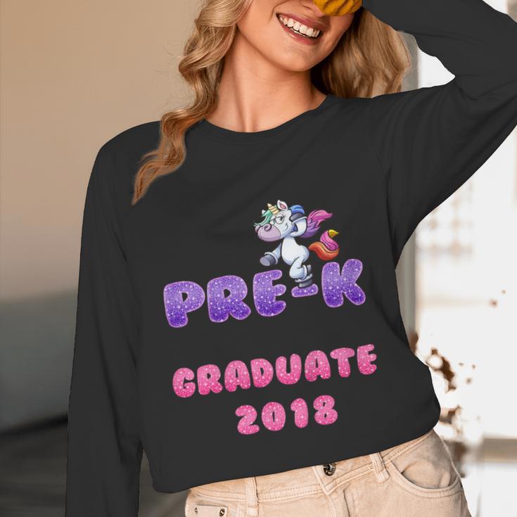 Kids Kids Pre-K PreSchool Unicorn GraduationShirt Unisex Long Sleeve T-Shirt