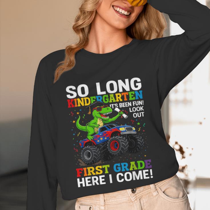 Kindergarten Graduate 2025 Kindergarten Graduation Dino Trex Unisex Long Sleeve T-Shirt