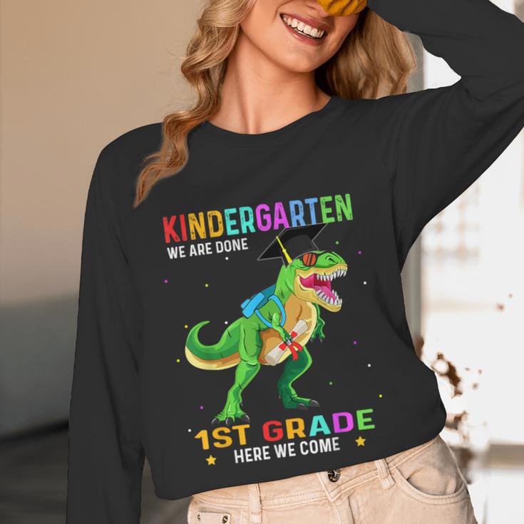 Kindergarten Graduation 1st Here We Come Class 2023 Dinosaur Unisex Long Sleeve T-Shirt