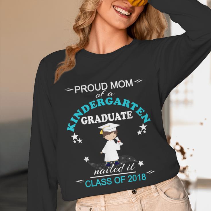 Kindergarten Graduation Shirts 2018-Proud Mom Tee Unisex Long Sleeve T-Shirt