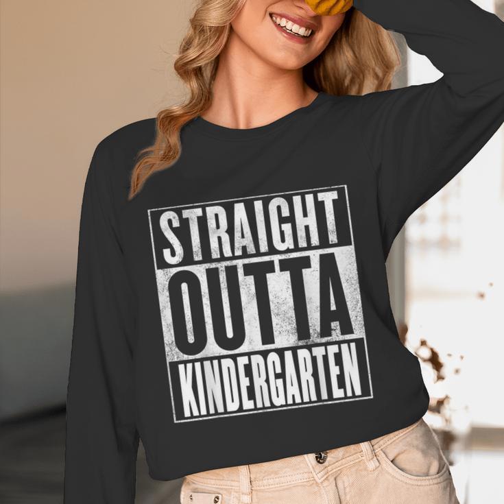 Kindergarten Graduation- Straight Outta Kindergarten Unisex Long Sleeve T-Shirt