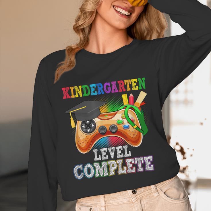 Kindergarten Level Complete Last Day Of School Graduation Unisex Long Sleeve T-Shirt