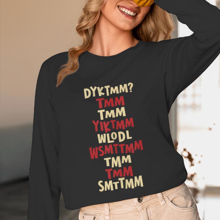 Do You Know The Muffin Man DYKTMM Nostalgia Quote Unisex Long Sleeve T-Shirt