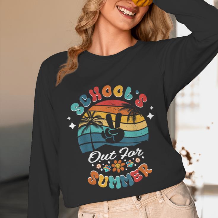 Last Day Of School Groovy Graduation School's Out For Summer Unisex Long Sleeve T-Shirt
