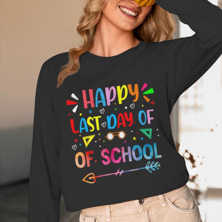 Last Day Of School Tie Dye School Graduation Summer Teacher Unisex Long Sleeve T-Shirt