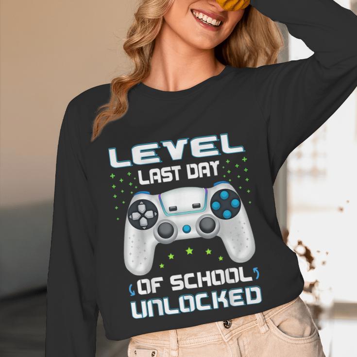 Last Days Of School Graduation Kindergarten Gamer Boys Kids Unisex Long Sleeve T-Shirt