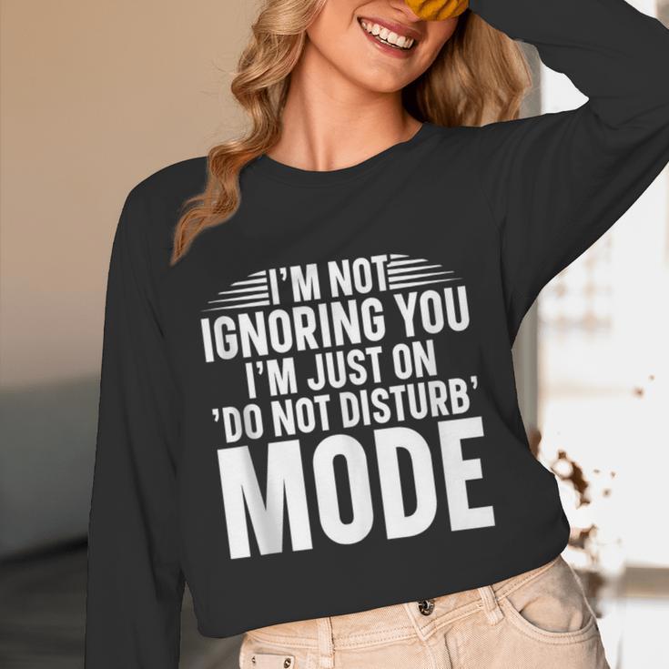 Leave Me Alone Tee Introvert Humor Unisex Long Sleeve T-Shirt