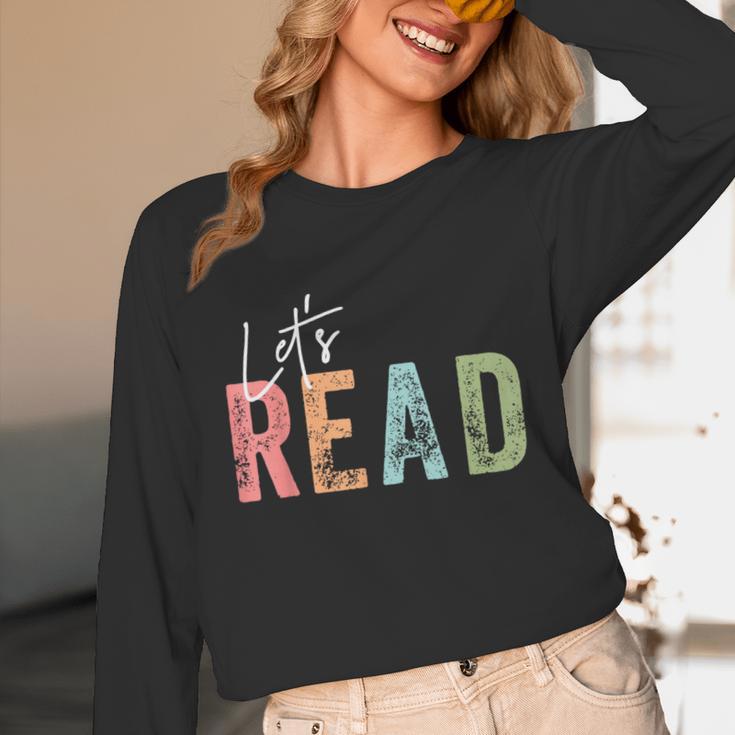 Let's Read Book Nerd Reading Book Lover Librarian Teacher Unisex Long Sleeve T-Shirt