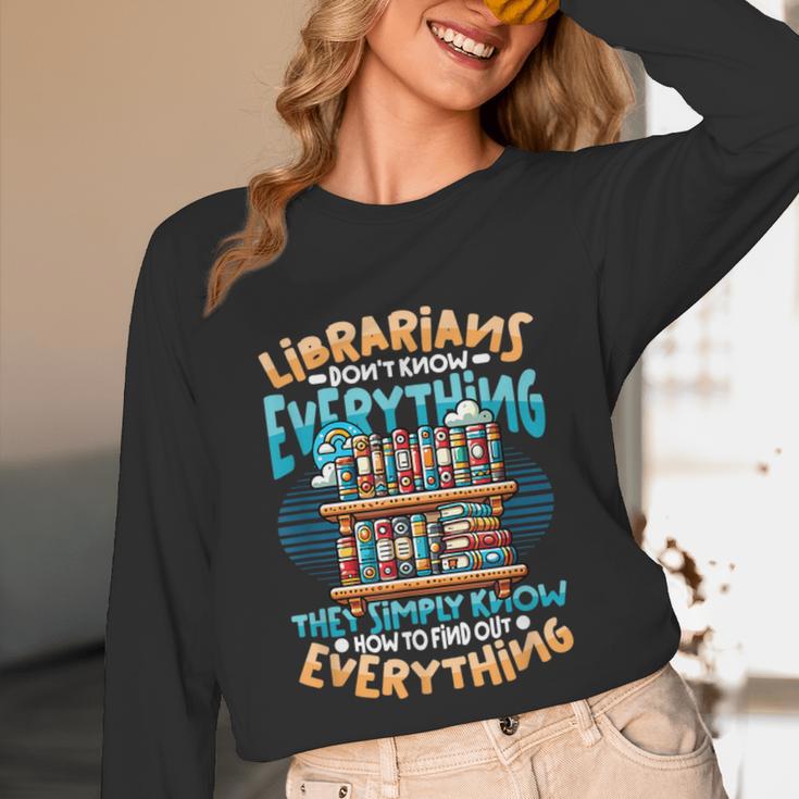 Librarian Book Lover Library Librarian Unisex Long Sleeve T-Shirt