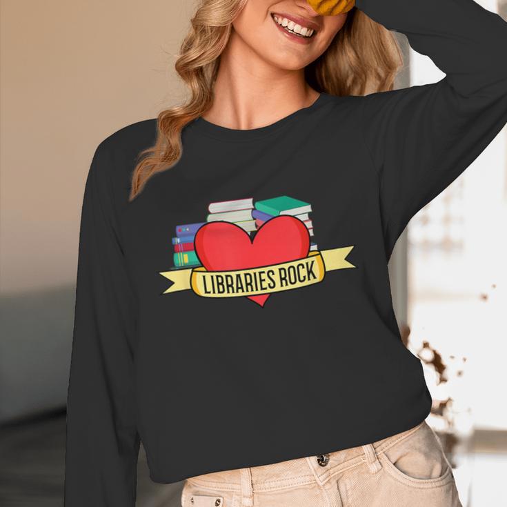 Librarian Library Assistant Libraries Rock Book Lover Unisex Long Sleeve T-Shirt Librarian Library Assistant Libraries Rock Book Lover Unisex Long Sleeve T-Shirt
