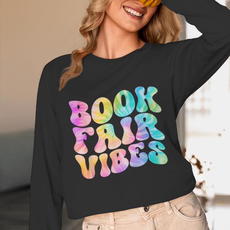 Library Book Fair Vibe Tie Dye School Reading Nostalgic Unisex Long Sleeve T-Shirt Library Book Fair Vibe Tie Dye School Reading Nostalgic Unisex Long Sleeve T-Shirt