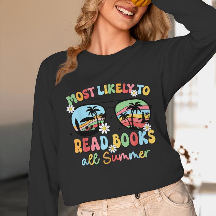 Most Likely To Read Books All Summer Book Lovers Unisex Long Sleeve T-Shirt