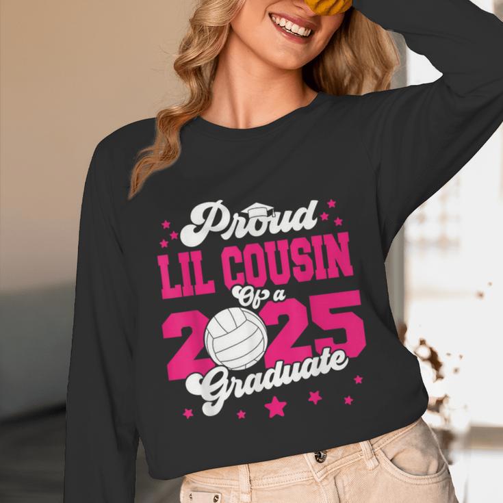 Lil Cousin Of a 2025 Graduate Prom Graduation 25 VolleyBall Unisex Long Sleeve T-Shirt