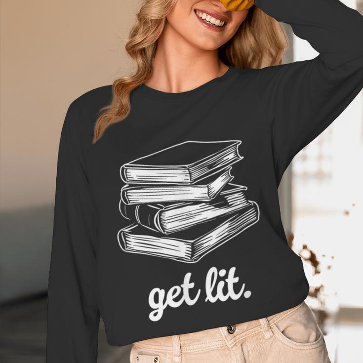 Get Lit Books Unisex Long Sleeve T-Shirt Get Lit Books Unisex Long Sleeve T-Shirt