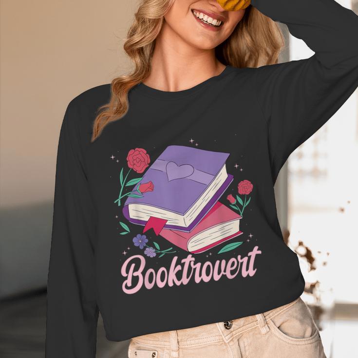 Literary Reading Book Introvert Booktrovert Reading Unisex Long Sleeve T-Shirt