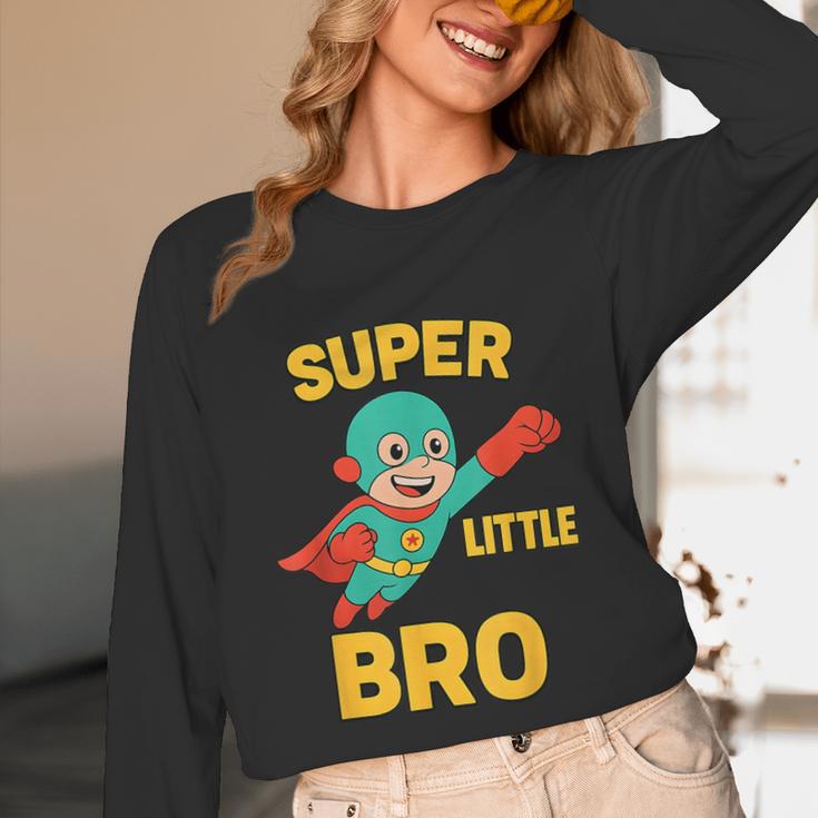 Little Cute Superhero Brother Comic Book Baby Bro Unisex Long Sleeve T-Shirt Little Cute Superhero Brother Comic Book Baby Bro Unisex Long Sleeve T-Shirt