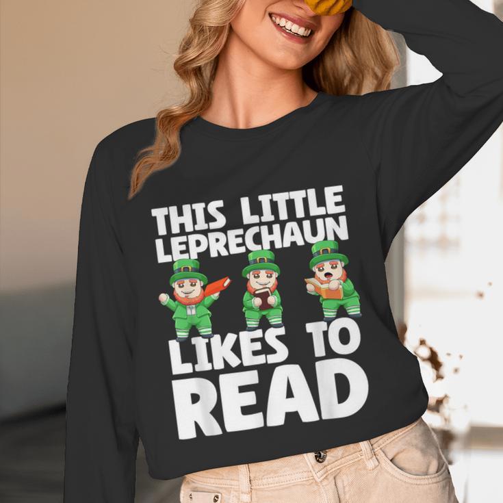 This Little Leprechaun Likes To Read St Patrick's Day Book Unisex Long Sleeve T-Shirt