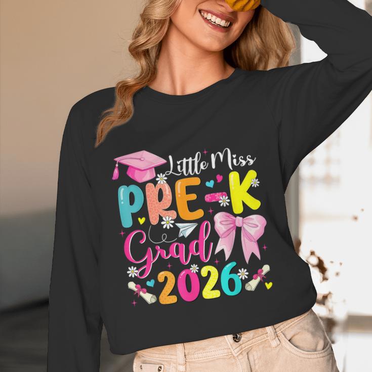 Little Miss Pre-K Grad 2026 Preschool Graduation Kids Girls Unisex Long Sleeve T-Shirt