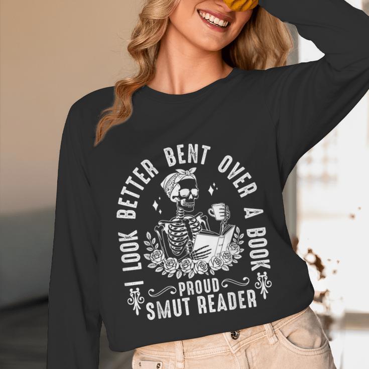 I Look Better Bent Over a Book Proud Smut Reader Skeleton Unisex Long Sleeve T-Shirt I Look Better Bent Over a Book Proud Smut Reader Skeleton Unisex Long Sleeve T-Shirt
