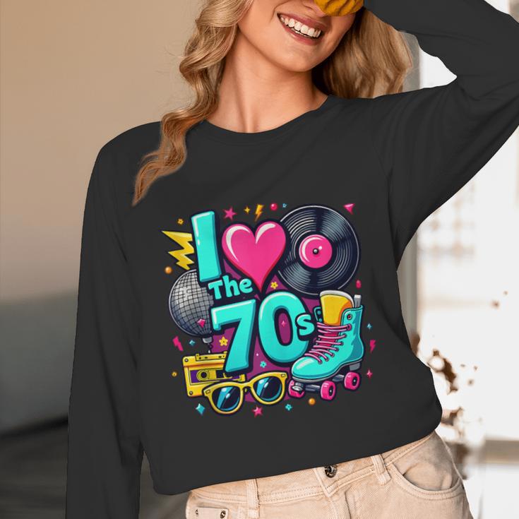 I Love The 70s Vintage Cassette Roller Vinyl Nostalgia 70s Unisex Long Sleeve T-Shirt I Love The 70s Vintage Cassette Roller Vinyl Nostalgia 70s Unisex Long Sleeve T-Shirt