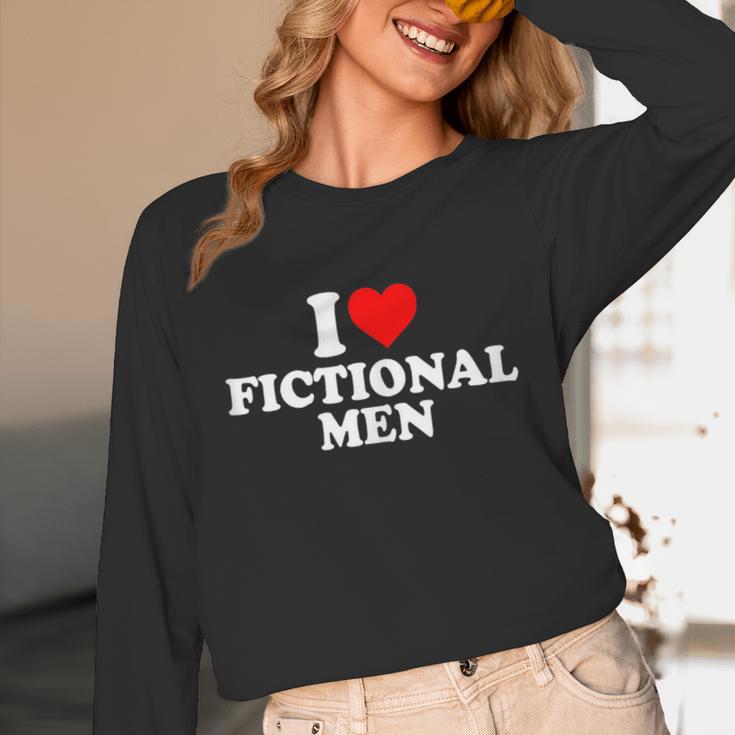 I Love Heart Fictional Men Simple Cute Books Reading Unisex Long Sleeve T-Shirt