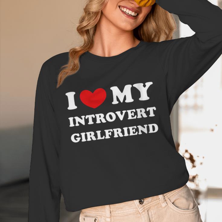 I Love My Introvert Girlfriend I Heart My Introvert GF Unisex Long Sleeve T-Shirt