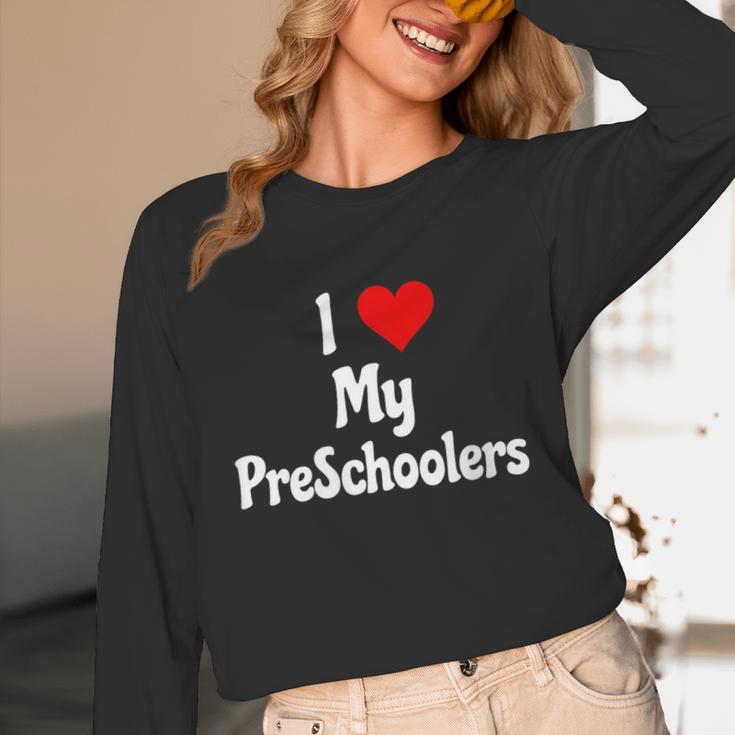 I Love My PreSchool Students Teachers Educators Graduation Unisex Long Sleeve T-Shirt