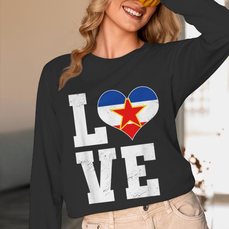 Love Yugoslavia Proud Yugoslav Nostalgia Unisex Long Sleeve T-Shirt Love Yugoslavia Proud Yugoslav Nostalgia Unisex Long Sleeve T-Shirt