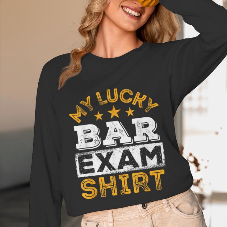 My Lucky Bar Exam Shirt Lawyer Law School Graduation Unisex Long Sleeve T-Shirt