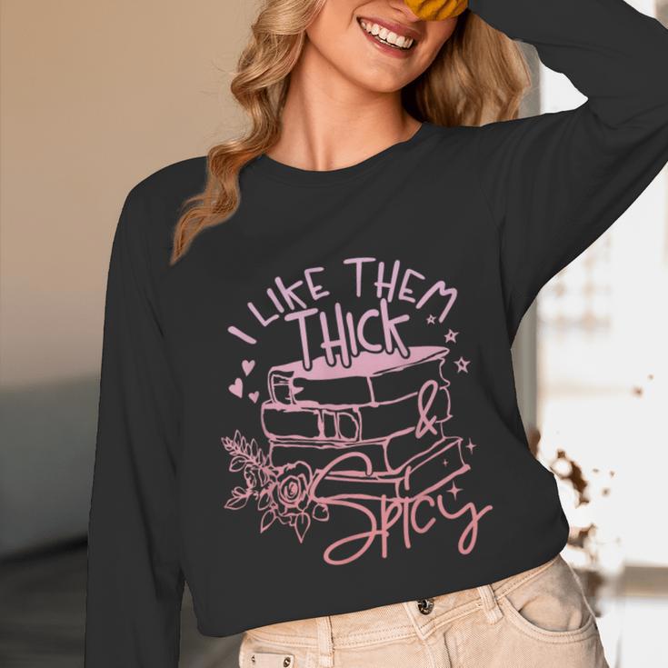 I Like Them Thick And Spicy Booktok Reader Unisex Long Sleeve T-Shirt
