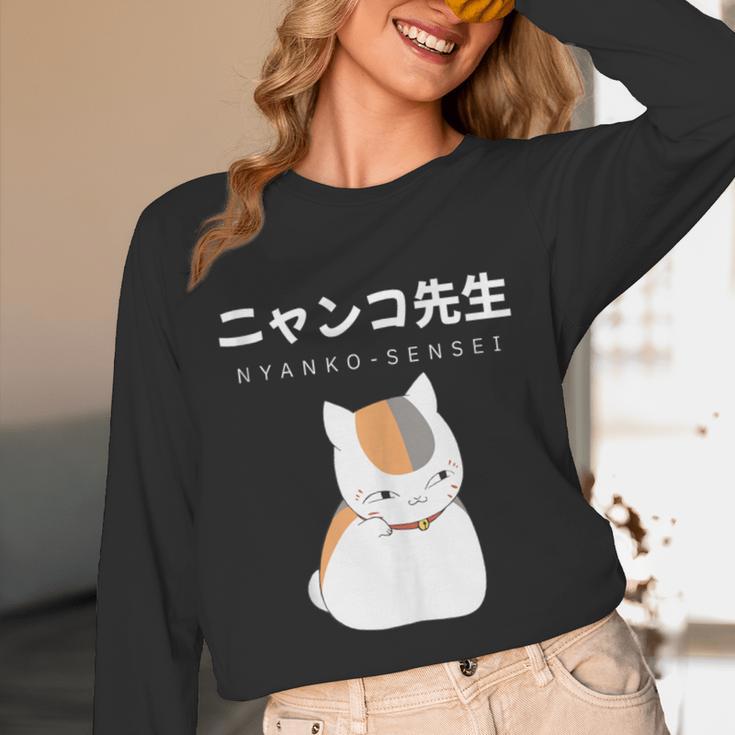 Madara Nyanko Sensei Natsume Yuujinchou Book Of Friends Cat Unisex Long Sleeve T-Shirt