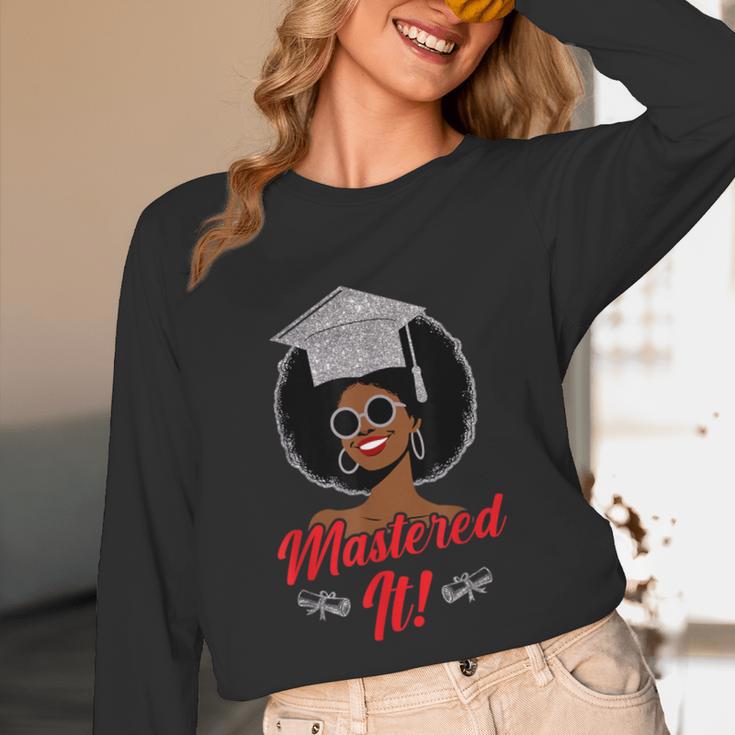 Master Degree Graduation Gifts Black Girl Unisex Long Sleeve T-Shirt
