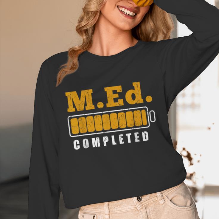 Master Graduation Completed Master Of Education Teacher Men Women Unisex Long Sleeve T-Shirt